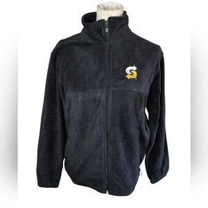 Subway Logo Harriton Black Full Zip Fleece Jacket Womens Size XSmall. NEW